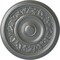 Ekena Millwork Tyrone Ceiling Medallion (Fits Canopies up to 6 3/4"), Hand-Painted Platinum, 16 1/8"OD x 3/4"P CM16TYPLS - alternate 1